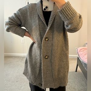 Zara Gray Knit Cardigan